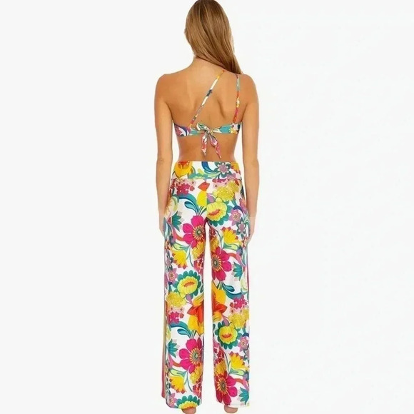 TRINA TURK Women’s Multicolored Palazzo Pants NWT Large - Picture 3 of 6